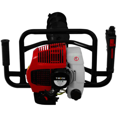 Tarière Thermique 52cc Foreuse à Essence avcec 3 Forets 82cm avec Ø 102 ...