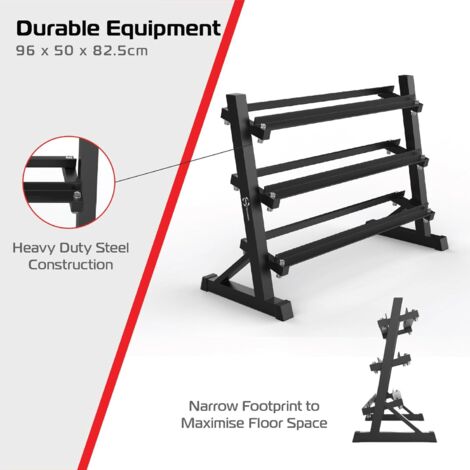 Haltères 6 paires sur support – HALT3R Détaillant Fitness