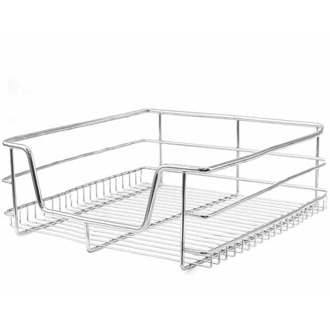 KuKoo – 4 Paniers Coulissants pour Placard ou Cabinet de Cuisine de 40cm. Tiroirs coulissants à système de fermeture amortie