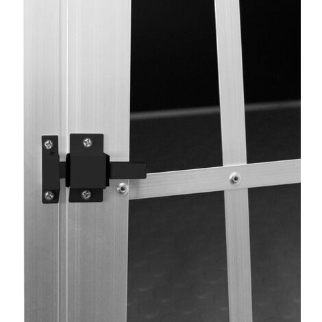 Cage de Transport en Aluminium 69 x 65 x 90 cm - 1 Porte - Angle 65° Avant et 90° Arrière - Parfaite pour Voyage Trajet Animaux Grand Format Sécurité Toutout Chien Chat Lapin [Tapis de Sol INCLUS]