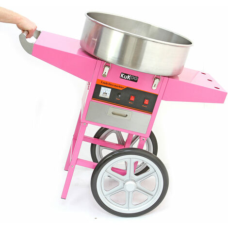 Kukoo - Machine à Barbe à Papa avec Charrette pour Fêtes et Événements