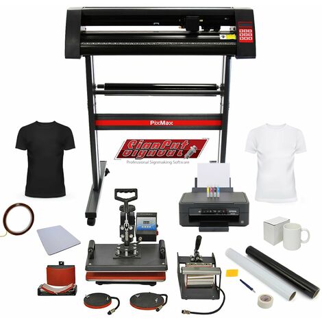 Monster Shop – Presse à chaud 5en1 – Imprimante sublimation sans fil – Plotter découpe vinyle 72cm – Transfert sur T-shirts, tasses, casquettes, assiettes