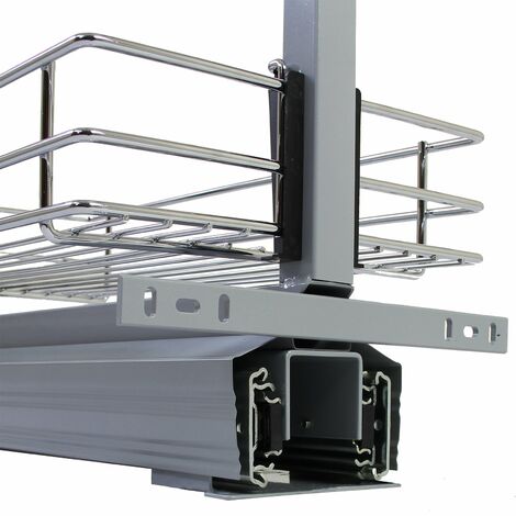 Panier Coulissant Sous Armoire - Support Rangement Métallique Avec Support Téléphone