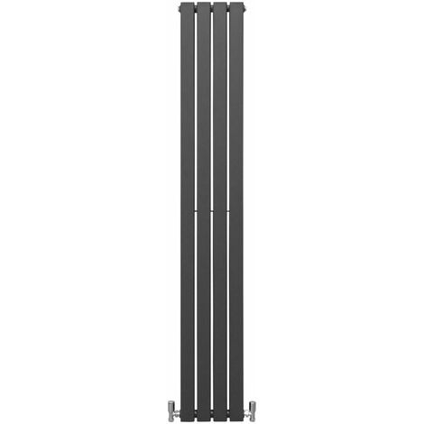 Radiateur Plat Mural 180 x 28 cm Gris Anthracite Pour Salle de Bain, Cuisine, Maison Moderne Design Scandinave [Kit de Fixations, Brosse de Nettoyage inclus & 15 ans de GARANTIE]… (1/5)