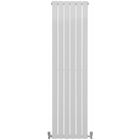 Radiateur Plat Mural 160 x 42 cm Blanc Brillant Pour Salle de Bain, Cuisine, Maison Moderne Design Scandinave [Kit de Fixations, Brosse de Nettoyage inclus & 15 ans de GARANTIE]