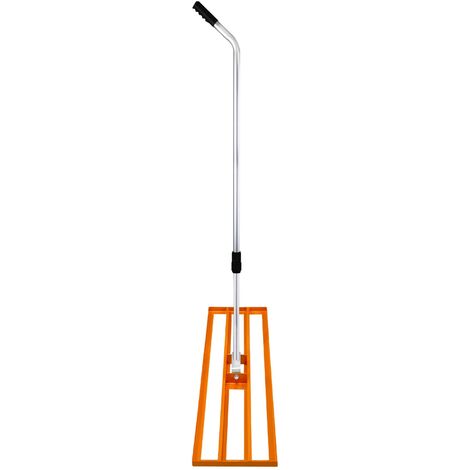 Râteau De Nivellement De Pelouse En Acier Galvanisé Orange 100 Cm Largeur Parfait Pour Mettre Plat Cour De Golfterrains De Sports Jardinamnagement Extrieur Manche Extensible Jusqu 190cm 65948949