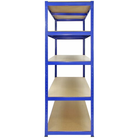 Monster Racking - Rayonnage T-Rax en Acier Sans Boulons Bleu 120cm x 180cm x 60cm