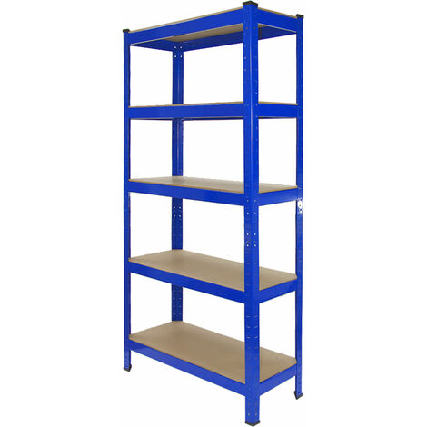 Monster Racking - Rayonnage T-Rax en Acier Sans Boulons Bleu 75cm x 30cm x 150cm