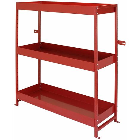 GOPLUS Etagere a Outils Murale en Metal 2 Couches, pour Entrepot, Garage,  Atelier, 43 x 21