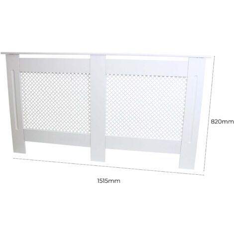 MonsterShop Cache Radiateur à Motif Grillagé en MDF | WhichOne
