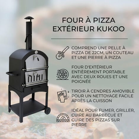 Grille de cuisson carrée en inox 30 x 30 cm pour four à pizza Vulcano