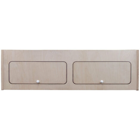 Monster-Shop – Armoire de rangement en contreplaqué de bouleau 120cm x 35cm x 35cm – 2 portes avec fermeture douce automatique – Installation rapide avec fixations incluses
