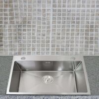 Évier De Cuisine En Inox KuKoo Avec 1,5 Cuve Et Robinet Victoria Reversible Gauche Droite 105x50 Cm Robinet 87286537
