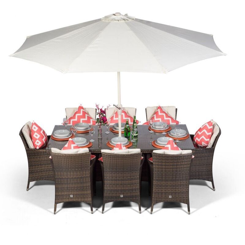 Savannah rattan dining deals set