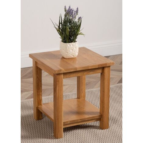 Oslo Solid Oak Lamp Table for Living Room (1/4)
