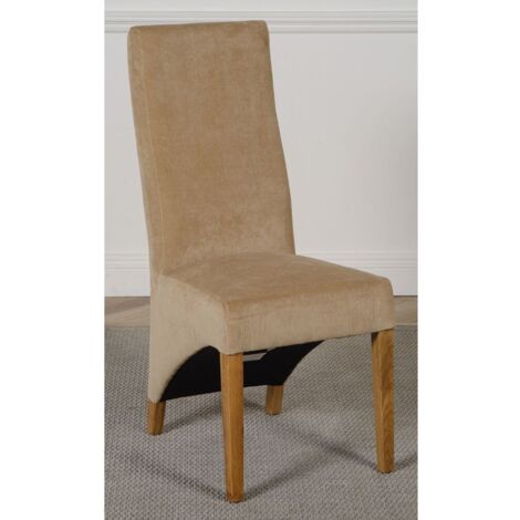 Lola Beige Fabric Dining Chairs for Dining Room or Kitchen (1/5)