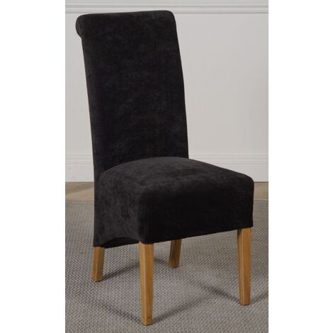 Montana Black Fabric Dining Chairs for Dining Room or Kitchen (1/5)