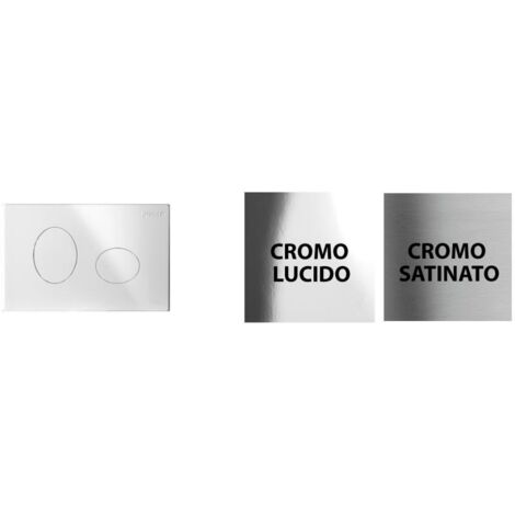 Placca per cassetta incasso pucci eco 2 pulsanti ellisse modello 2014  colore bianca