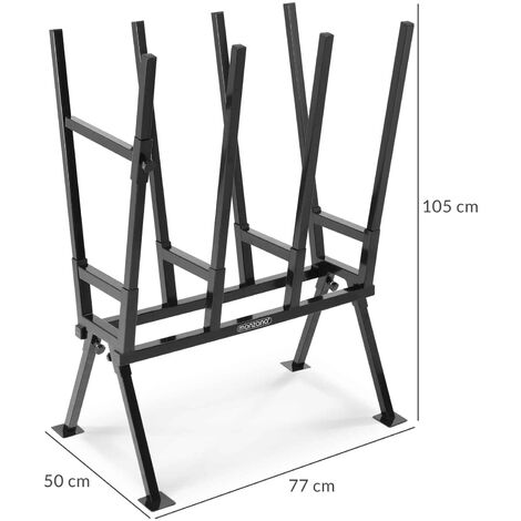 Cavalletto per sega in acciaio regolabile in altezza