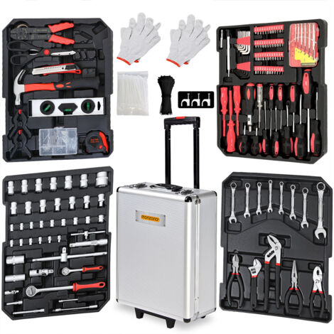 Cassetta Attrezzi 85 Pezzi In Metallo – Set Professionale Cr-V Con Valigetta Organizer
