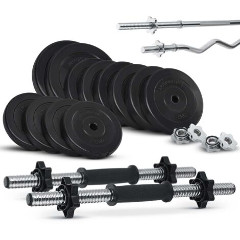 Bench Manubri Set 5 Kg – Coppia Di Manubri In Ghisa Con Impugnatura Gomma, Perfetti Per Tonificare A Casa