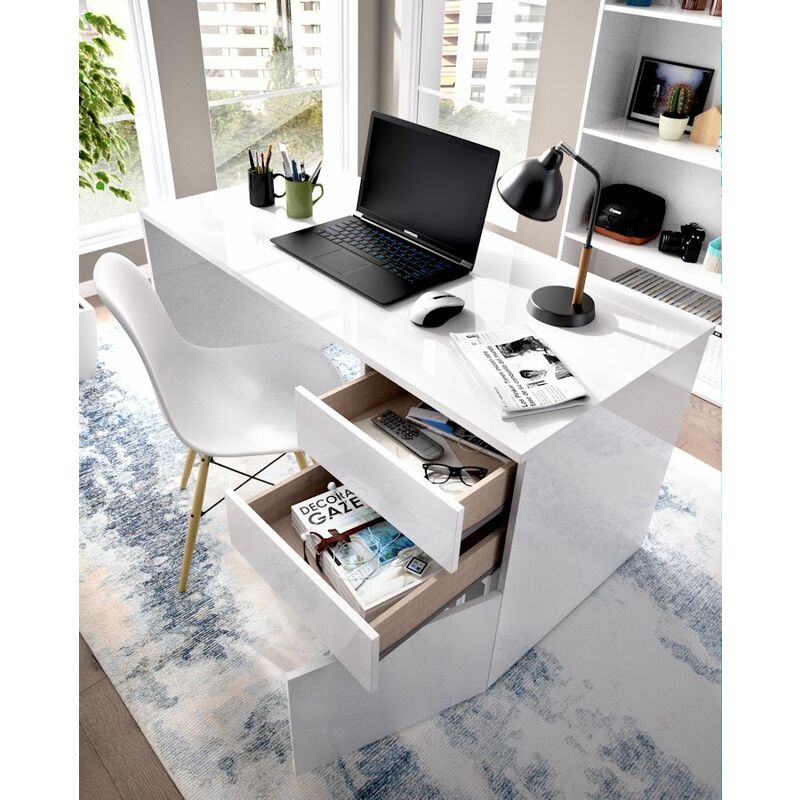 Dekit Rox mesa escritorio Natural/blanco