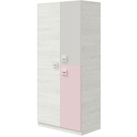 Armario NUBE 3 puertas blanco gris rosa (1/3)