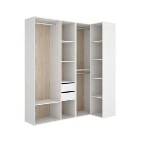 SUIT Armario Vestidor Rincon blanco natural