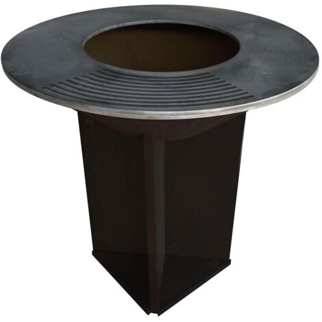 Barbacoa Grande acero con plancha acero y grill EFP56B