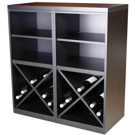 Combinacion Botellero Merlot 64 botellas y huecos (1/2)
