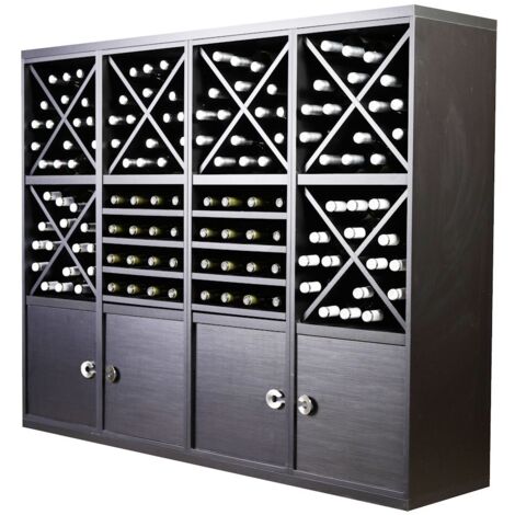 Combinacion Botellero Merlot 128 botellas y extraibles y puertas (1/3)