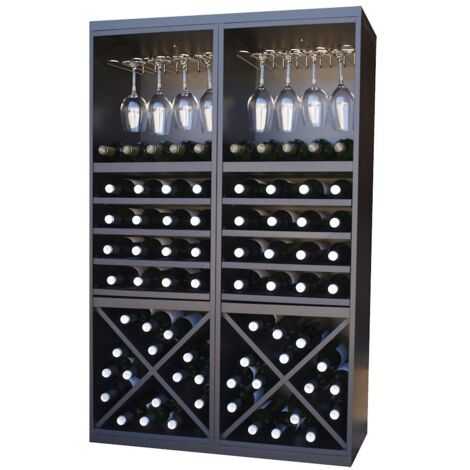 Combinacion Botellero Merlot 64 botellas y extraibles y copero (1/3)