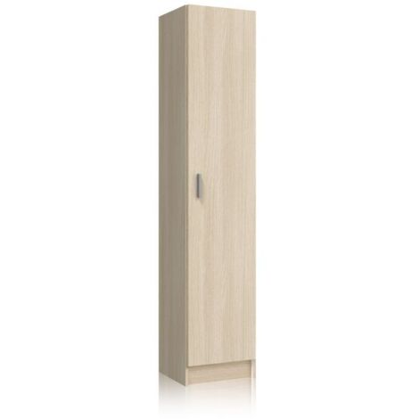 Armario multiusos 1 puerta roble