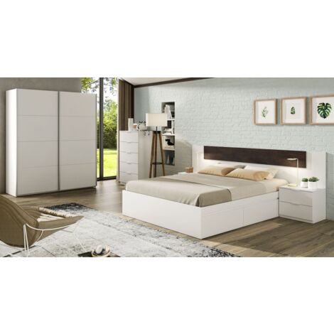 Armario 2 puertas correderas 150 blanco artik