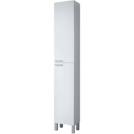 ONDEE - Mueble de baño de la colección AKTIVA- Entregado en kit - columna 30cm - Melamina BLANCA