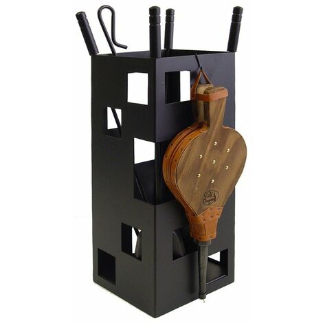 IMEX-10042 Juego chimenea Cuadrado utiles negros + fuelle [imex-10042]