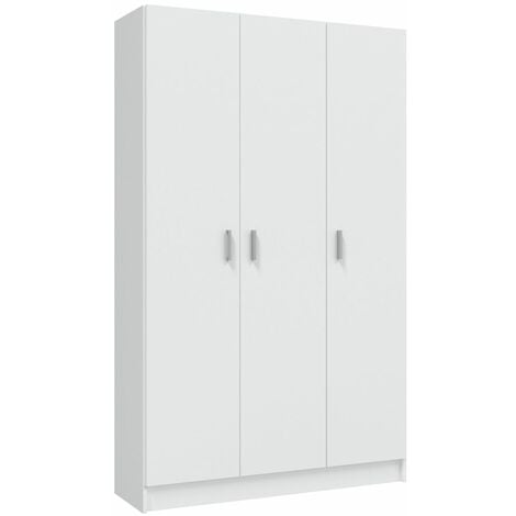 Armario multiusos 3 puertas escobero blanco