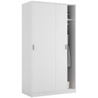 Armario 2 puertas correderas 100 blanco