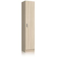 Armario multiusos 1 puerta roble