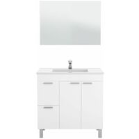 Mueble Aktiva 2 puertas 2 cajones 1 espejo ancho 80