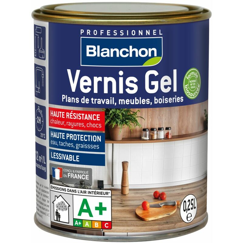 Acheter Blanchon Vernis gel bois ciré - 2,5 L - Incolore en ligne
