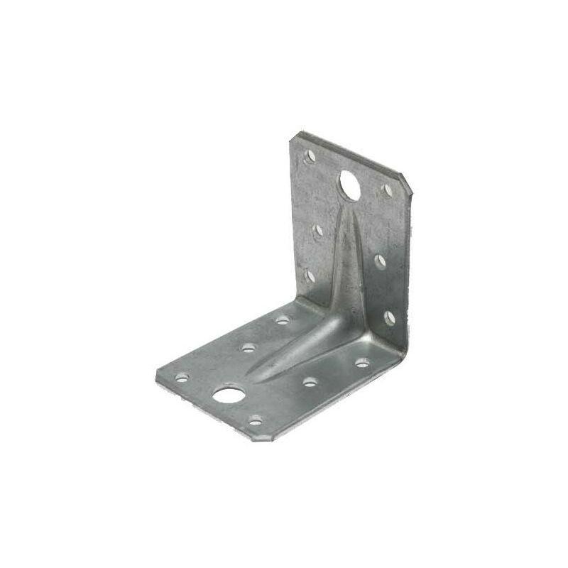 Equerre perforée renforcée zinguée - 50 X 90 X 50 X 3