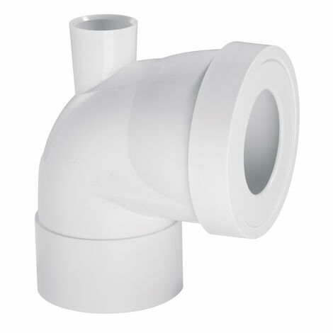 Wirquin – Coude de raccordement pour douche femelle D100mm – Piquage femelle D40 – Pour chantiers humides – Matériaux PVC haute résistance