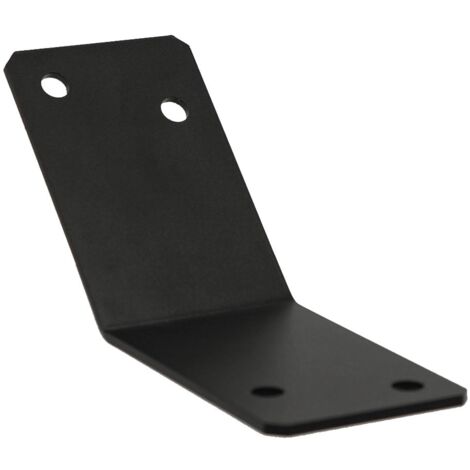 Equerre d'assemblage 135° - Finition noire L : 113 mm l : 70 mm h : 113 mm épaisseur : 3 mm (1/2)