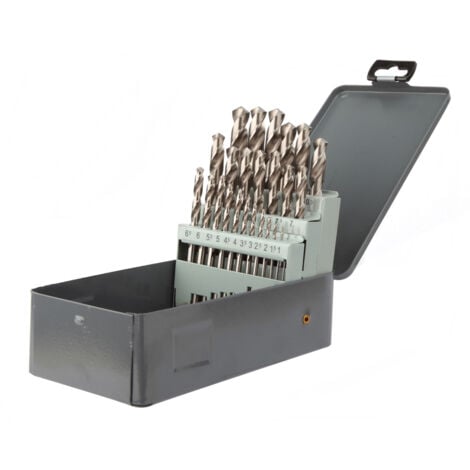 Coffret forets métal 25 pièces HSS meulés PRO - DIAGER