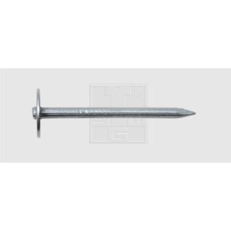 Clou En Acier Rainure Avec Rondelle 70 pièces L : 35 mm ∅ 3,5 mm dimensions : 35x3,5 mm (1/2)