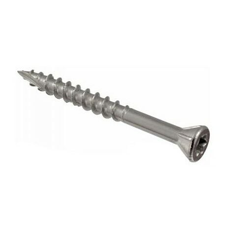 Vis bois tête fraisée Torx D. 5 x 30 mm INOX A2 - Boite de 200 pcs -  Fixtout VAFX05030A2