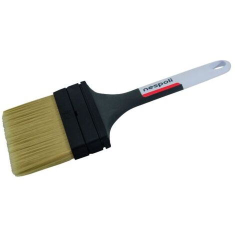 Nespoli – Pinceau spalter 50 mm – Fibres 100% soies blanches – Manche polypropylène – Pour laques et vernis sur bois