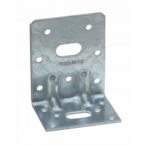 Simpson Strong Tie – Equerre de fixation renforcée 75x48x65mm – Acier galvanisé S250GD – Pour béton armé – Résistance accrue