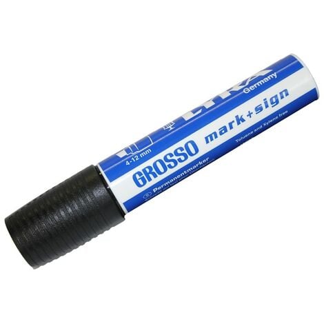 Marqueur grosso noir pointe large 4 - 12 mm - Lyra